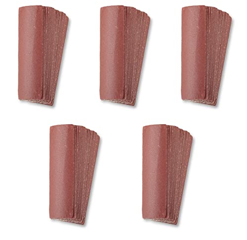 SPEEDWOX 100 PCS Micro Sander 3.5 x 1.2 Inch Detail Handle Sanding Tools Grit 240 Micro Finishing Sander Paper Hook & Loop Aluminum Oxide Sandpaper Detail Sander Refill Detail Sander Sandpaper - style: 240 Grit