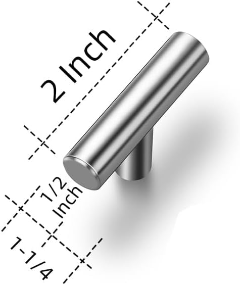 Ravinte Brushed Nickel Cabinet Pulls, Stainless Steel, 2 Inch, 30 Pack - color: Brushed Nickel