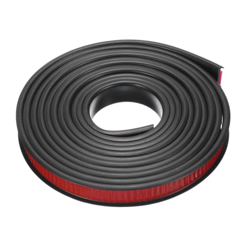 uxcell U-Shape Edge Banding, 9.8ft x 16mm TPE Self-Adhesive Veneer Edging, Plywood Edge Trim Flexible Furniture Edge Protector for Countertop Cabinet Shelf Repair Restoration (Black) - color: Black, size: 16mm
