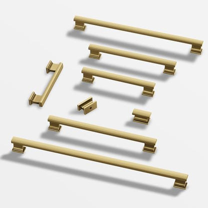 Lardmon 10 Pack 3.75 Inch(96mm) Hole Center Brushed Champagne Bronze Kitchen Cabinet Handles Modern Cabinet Pulls Kitchen Cabinet Hardware Solid Drawer Pulls for Dresser, Tot. Length 4.72 Inch - color: Champagne Bronze, size: 3.75 Inch Hole Center