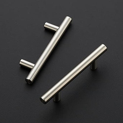 Ravinte Cabinet Handles,5" Length,3" Hole Center,Brushed Nickel,30 Pack - color: Satin Nickel