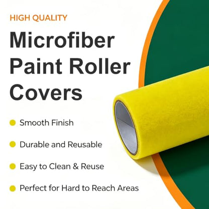 Foam Paint Roller Covers, Lint-Free Lightweight Paint Roller for Houses