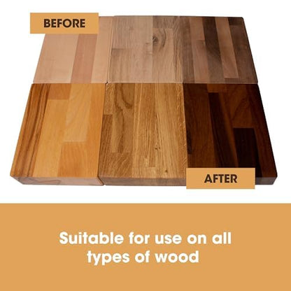 Furniture Clinic Danish Oil for Wood - Premium Finishing Oil to Enhance The Natural Beauty of Oak, Pine & Wooden Worktop Surfaces - Seal & Protect for a Satin Finish - 169 fl oz - size: 169 fl oz