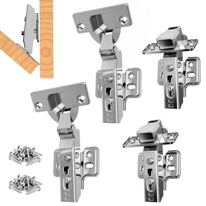 Negative 45° Cabinet Hinges Soft Close, 4-Pack Full Overlay Frameless - style: -45°