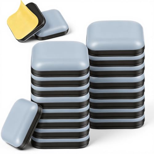 16pcs Square Stick Furniture Glides, Furniture Sliders Self Stick 20 * 20mm