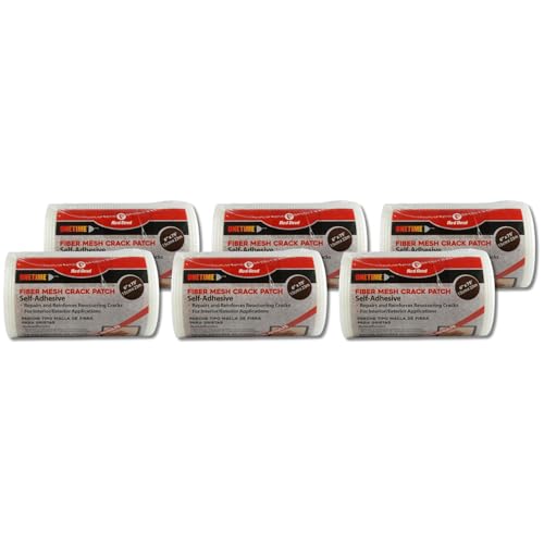 Red Devil 1226 Onetime Fiber Mesh Crack Patch 6" x 75' Wall Repair Fabric, 6 Pack - size: 6 - Pack, style: 6 - Pack