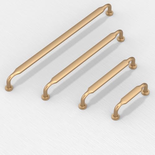 10 Pack Champagne Bronze Cabinet Pulls 4 Inch(102mm) Kitchen Cabinet Handles Cabinet Hardware for Drawer Pulls - color: Champagne Bronze, size: 4" Hole Center