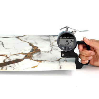 Haimin 3D Wall Panels Peel and Stick Marble Tile Look 10 Pack Waterproof - color: Gilded White