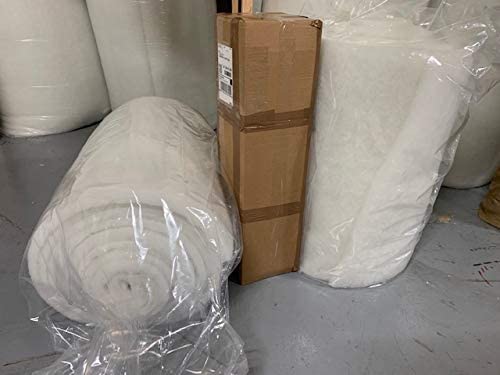 Bonded Outdoor Dacron Upholstery Grade Polyester Batting, 1" x30"x10 Yards. Note 1" Thickness Before Vacuum Transport