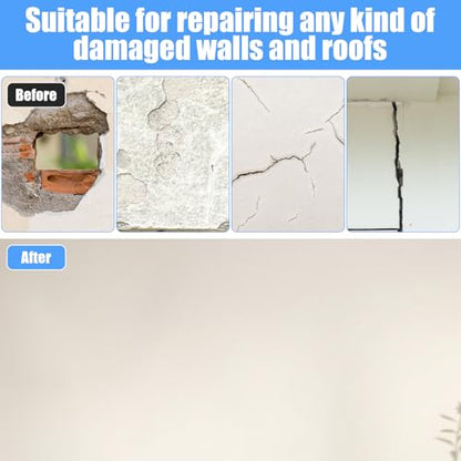 4 Pcs 12 Inch Drywall Repair Kit Self Adhesive Mesh Drywall Repair Patch Set with Scraper Heavy Duty Metal Dry Hole Patch Tools for Large Holes Wall Ceiling Tool(Scraper and 2 Pcs Sandpaper)