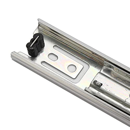 5inch Drawer Slides, 2PCS Soft Close Balls Bearing Drawer Runners Full Extension Side Mount Sliding Furniture Guide Undermount Drawer Mini Drawer Rails Table Cabinet Dresse 12.5cm/5in