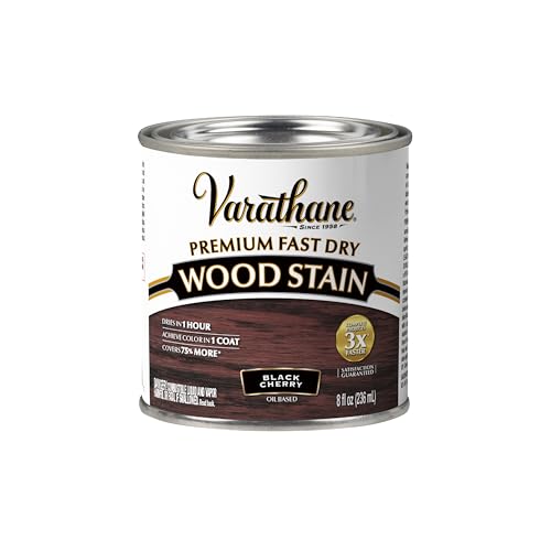 Varathane Premium Fast Dry Black Cherry Wood Stain - color: Black Cherry, size: 0.25 Quart (Pack of 1)
