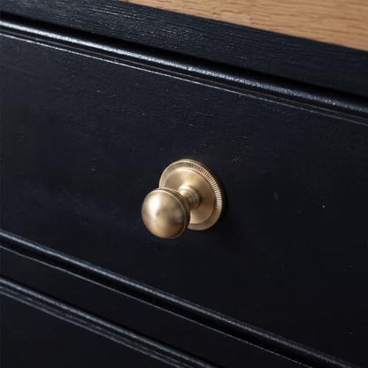 Goo-Ki Cabinet Knobs with Backplate, Champagne Bronze, 6 Pack - color: Champagne Bronze, style: Radiant Crest Style