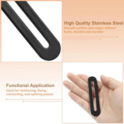 BokWin 12 Pcs 3.54 Inch Adjustable Flat Plate with Slot - size: 90mm