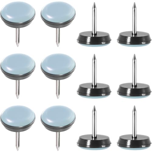 Round Sliding Block for Move Furniture, 12 Pack 30 mm Nailon Glide - color: 12pcs Φ 30mm, size: ROUND