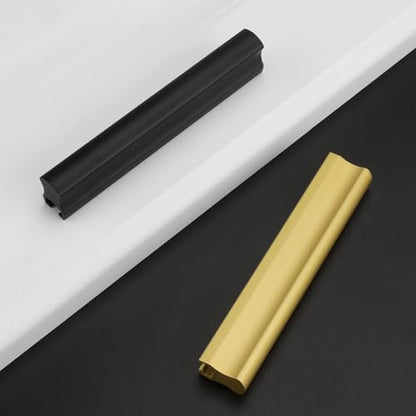 Peaha 10 Pack Adjustable Black Cabinet Drawer Pulls Overall Length 8-13/16" - color: Black, size: 2"-8.8"(50mm-224mm)