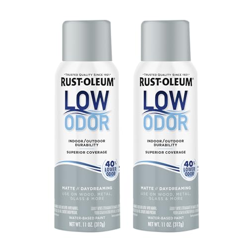 Rust-Oleum Low Odor Premium Spray Paint, Matte Daydreaming - color: Daydreaming, size: 11 Ounce (Pack of 2)