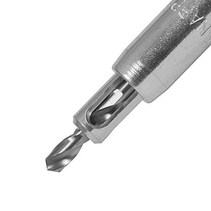 Make it Snappy Tools 46005 - 5mm Shelf Pin HSS Twist Drill Guide, Drill Holes For Standard Shelf Pins, 1/4-Inch Hex Power Bit Shank