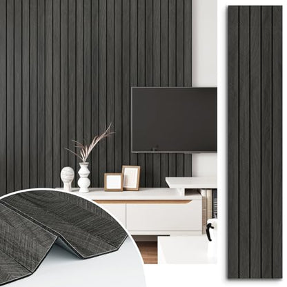 Wood Panels for Wall Decor Self Adhesive Wood Slat Wall Paneling - size: 23.6" x 118"