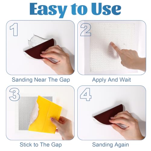 Blulu 43 Pcs 8 Inch Drywall Repair Patch Kit - size: 8 Inch