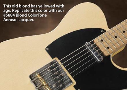 ColorTone 50s Classic Colors Aerosol Guitar Lacquer, Blond - color: Blond