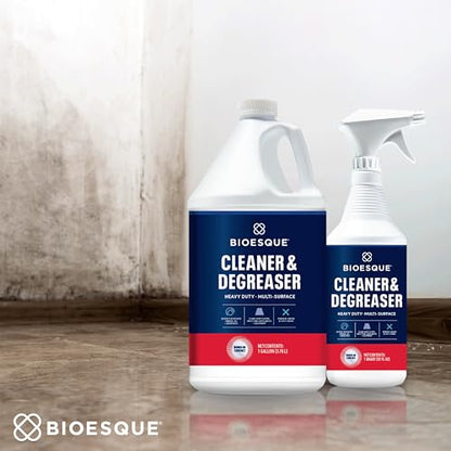 Bioesque Heavy Duty Multi-Surface Cleaner & Degreaser Concentrated Professional Formula, 1 Gallon (Pack of 4) - size: 128 Fl Oz (Pack of 4)