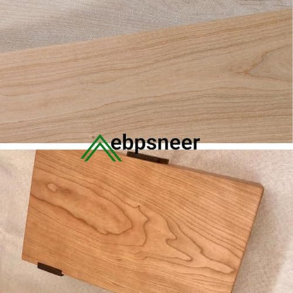 Cherry Wood Veneer Sheet,Flat Cut,8.5''x 98'',Iron On Stick Veneer Roll Without Paper,Pre-glued Hot Melt Self Adhesive Cherry Tape for Cabinet Furniture Plywood Laminate Speaker Renovation - color: Cherry