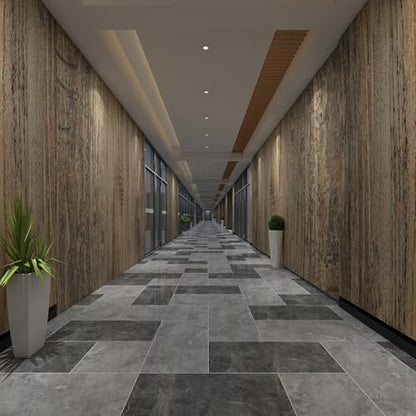 3yecao 48"×354" Brown Wood Wallpaper for Office Natural Wood Contact Paper - color: Brown, size: 48" x 354"
