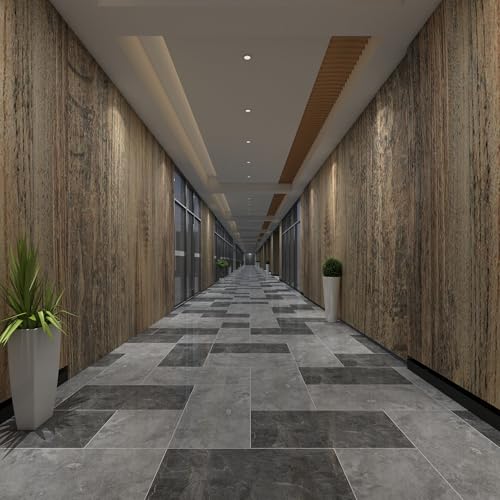 3yecao 48"×354" Brown Wood Wallpaper for Office Natural Wood Contact Paper - color: Brown, size: 48" x 354"