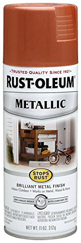 Rust-Oleum 7273830 Stops Rust Metallic Spray Paint, 11 oz, Copper - color: Copper, size: 11 Ounce (Pack of 1)