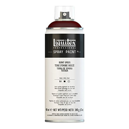 Liquitex Professional Spray Paint, 12-oz (400ml), Burnt Umber - color: Burnt Umber, size: 12 Ounce (Pack of 1)
