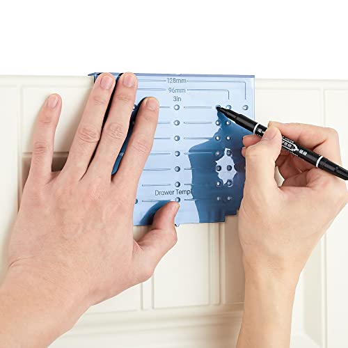 Drill Mounting Template for Kitchen Cabinet Pulls Kitchen Handles,1 Pack - size: ‎Align Sizes: 3'' / 3.75'' / 5''