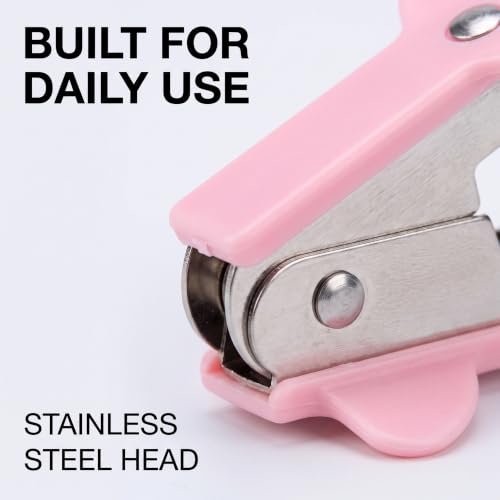 Pink Stapler Removal Tool, Staple Puller, Modern Plastic Stapler Remover with Non-Slip Handle, Ideal for Students, Teachers, Home and School