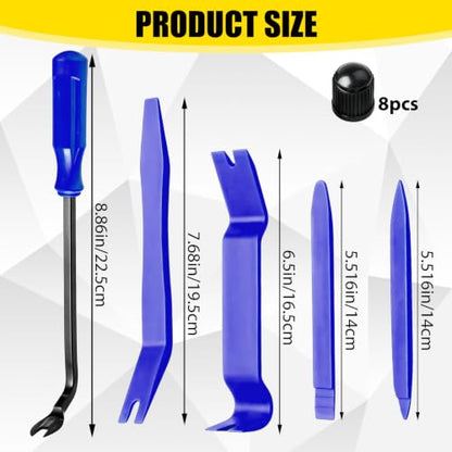 Auto Trim Removal Tool, Auto Clip Fastener Remover Pry Tool, 13PCS - color: Blue