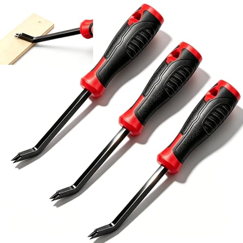 3 Pcs Heavy Duty Upholstery Staple Remover for Removing Nails Staples Tacks - size: 3 pcs