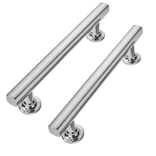 3-3/4 inch (96mm) 2 Pack Polished Chrome Cabinet pulls Solid Heavy-Duty Handles Hardware for Kitchen Badroom Drawer Square Pulls Cupboard Cabinets - color: Polished Chrome, size: 3-3/4 inch(96mm)