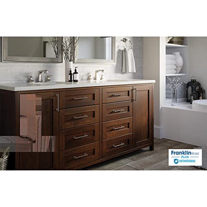 Franklin Brass Francisco (5-Pack) Cabinet Handles 5-1/16" Hole Center Pulls | Satin Nickel Hardware Kitchen Door, Drawers, Dressers, Furniture P29618Z-SNA-B - color: Satin Nickel Antimicrobial, size: 5-1/16" (128mm)
