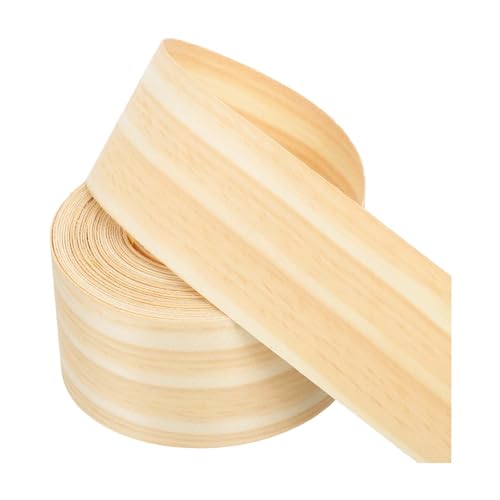 PATIKIL Pine Edge Banding, 2 Inch x 25 ft Wood Veneer Tape Pre-glued Flexible Plywood Edge Banding with Hot Melt Adhesive for Furniture Restoration - color: Pine, size: 2 Inch x 25 ft