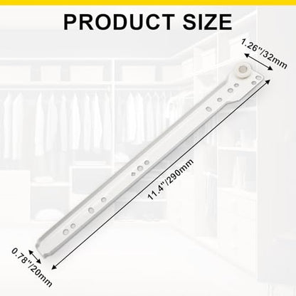 Litoexpe 1 Pair 12" Drawer Slides with Screws - size: 12 Inch
