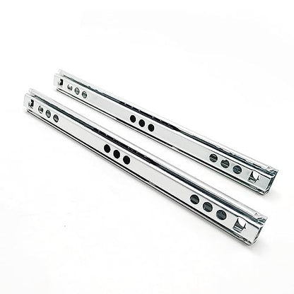8.4 Inch Drawer Slides Runners Metal Ball Bearing Drawer Runner Draw Depth for Replacement Two Way Drawing Slide Track Rail 17mm Wide x 214mm Length 1 Pair (0.7" Wide) - size: 8.4" * 0.7" (214*17mm)