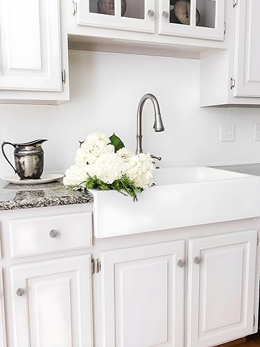 10 Pack Brushed Nickel Cabinet Knobs Satin Nickel Flat Drawer Pulls Kitchen Cupboard Bathroom Dresser Cabinet Hardware Handles Zinc Alloy - color: Brushed Nickel, size: Knob