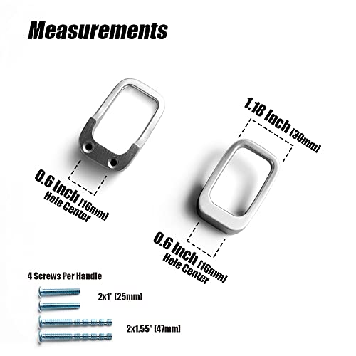 Goo-Ki Brushed Nickel Cabinet Pulls with 0.6'' (16MM) Hole Centers, Modern Zinc Alloy Drawer Pulls for Drawer,Wardrobe,Cupboard,6 Pack… - color: Brushed Nickel, size: 0.6'' HOLE CENTERS