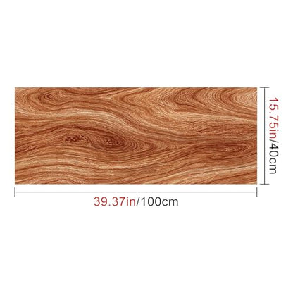 HOMETITUTE Light Brown Wood Grain Peel Stick Wallpaper 15.7x39.4 Vinyl - color: Wallpaper#2