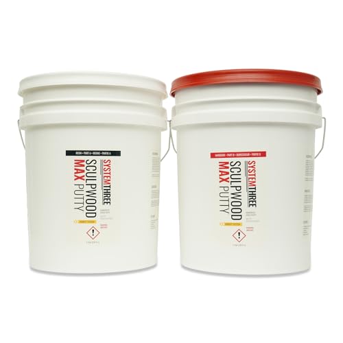 System Three SculpWood Max Putty Epoxy Wood Filler, 10 Gallon Kit - size: 10 Gallon