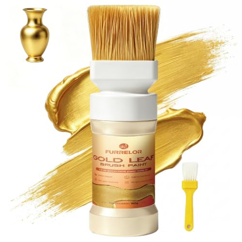 Liquid Gold Leaf Paint, Gold Acrylic Metallic for Wood & Craft 6.35oz/180ml - color: Gold