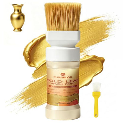 Liquid Gold Leaf Paint, Gold Acrylic Metallic for Wood & Craft 6.35oz/180ml - color: Gold
