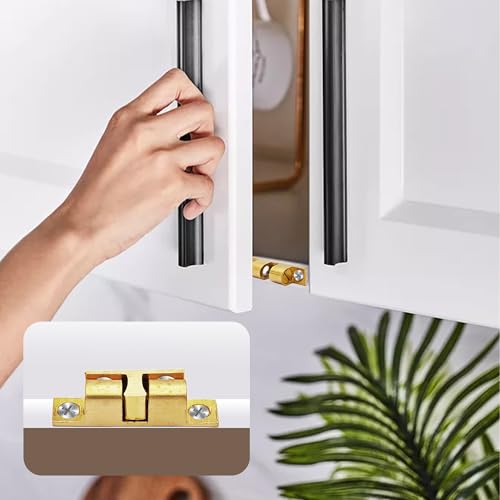 4PCS 35mm Double Ball Cabinet Catches, Bronze Roller Door Latch for Kitchen Cupboard Furniture Closet Quiet Close Design - size: 35 mm