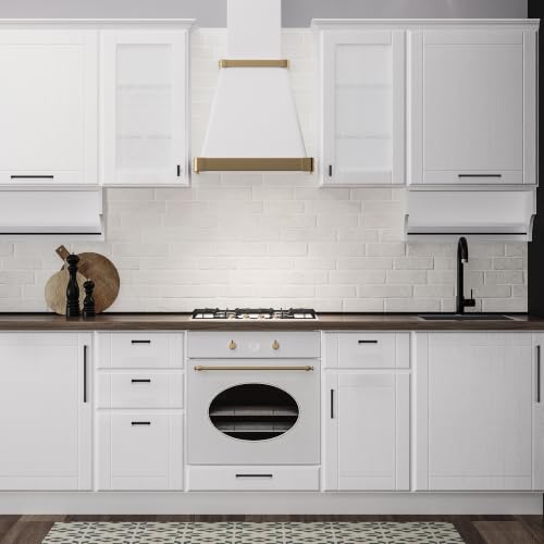 Ravinte Matte Black Square Pulls Cabinet Handles,4 Inch,30 Pack - color: Matte Black, size: 4 Inch Hole Center