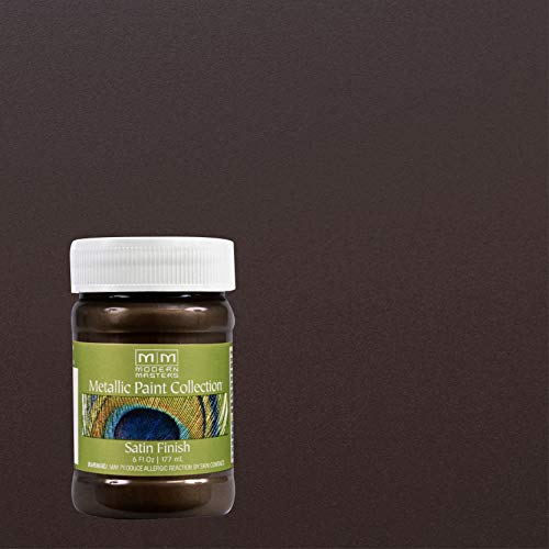 Modern Masters Satin Ground Coffee Metallic Paint - color: Satin English Brown, size: 6 Fl Oz (Pack of 1)