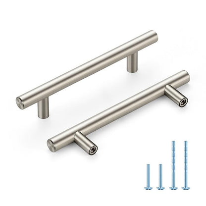 HOME EDIT Brushed Nickel Cabinet Handles, Drawer Pulls, 3-3/4 Inch, 30 Pack - color: Brushed Nickel, size: 3-3/4 Inch Hole Center